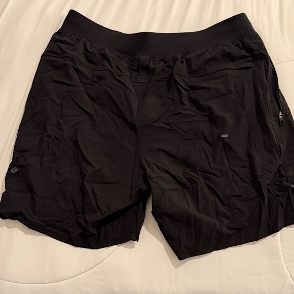 Men's Black Lululemon Shorts - Picture 2 of 2
